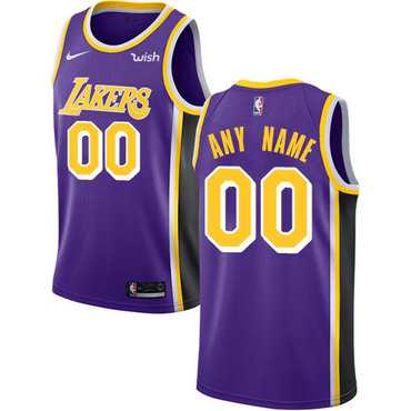 Women%27s Customized Los Angeles Lakers Purple Statement Edition Nike NBA Jersey